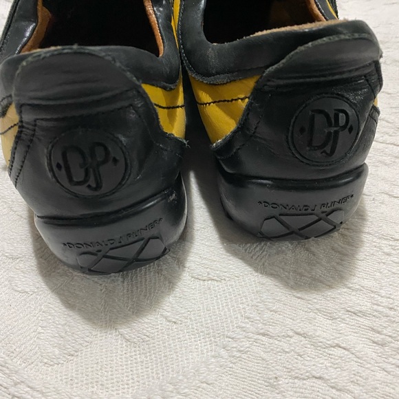 Donald J Pliner DJP LEATHER Black & Yellow Sneaker - Picture 4 of 15